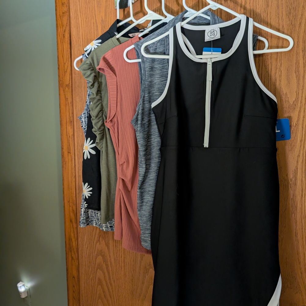 NWOT 6 Tops 1 Tennis Dress All Name Brands- Cruise Pkg